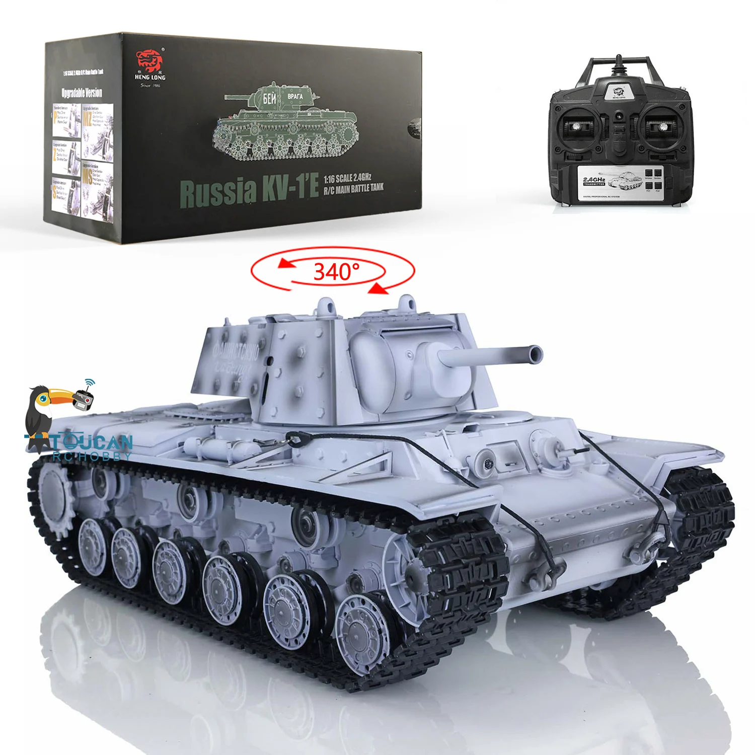 Heng Long 1/16 Snow 7.0 Plastic Ver Soviet KV-1 RTR RC Tank Toucan Ready to Run Model 3878 Army Controlled Toys TH17469-ali6