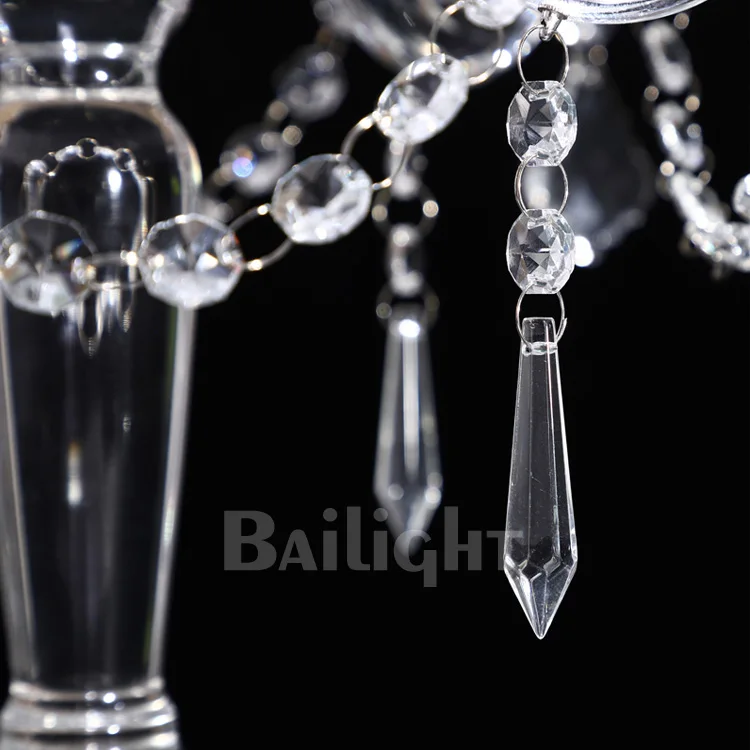 best sell 4 arms k9 crystal candle holders cheap wedding crystal candelabra