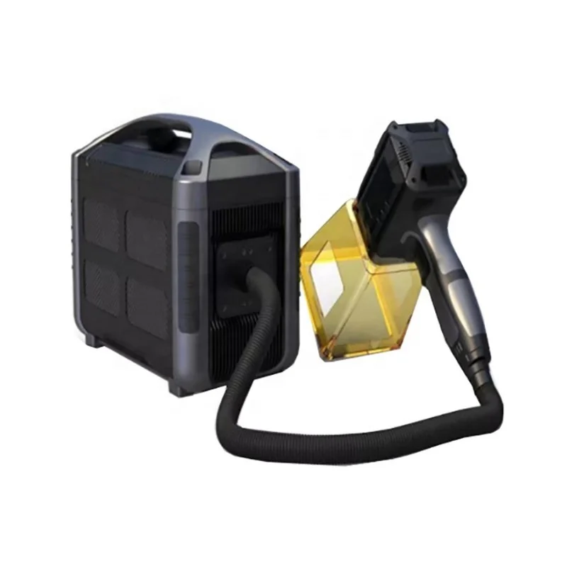 With battery touchscreens Handheld Protective cover 20W 30W 50W Fiber  laser marking machine metal plastic engraver