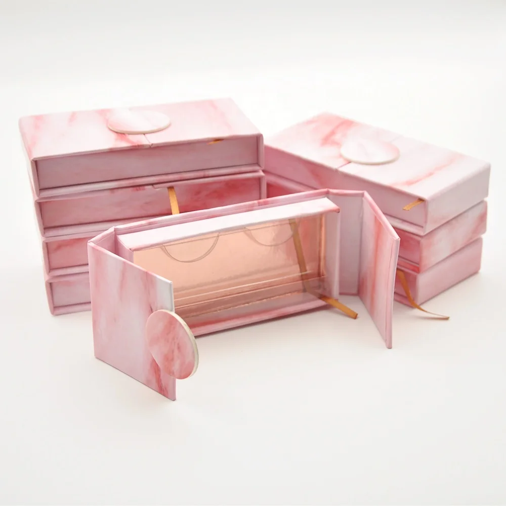 Eyelash Box Custom Private Label Cardboard Boxes Lash Packaging Box Luxury Bulk