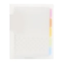 Customize Plastic Cover Loose Leaf Binder Diary Notebook With Colored Index Pages Label Office And School Supplies
