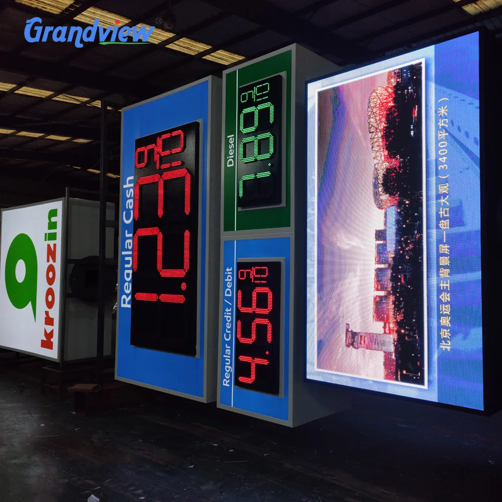 custom board signs gas station led pylon signs petro led gas price signs for business gas station