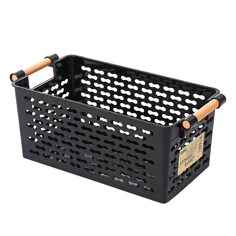 Plastic hollow storage basket Clutter storage basket Bathroom desktop cosmetics basket Kitchen storage box