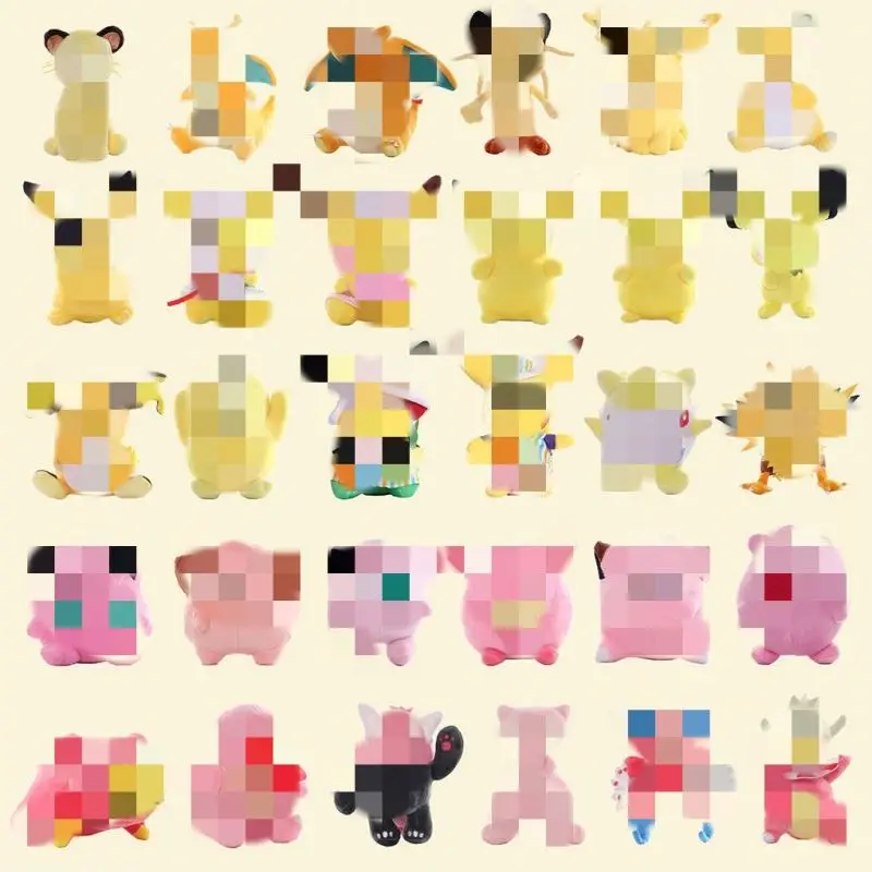 Hot Selling Cartoon Kawaii Charizard Bulbasaur Squirtle Pika Gengar Jigglypuff Eevee  For Kids Wholesale Poke Mon Plush Toys
