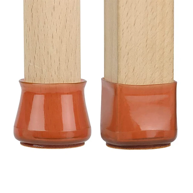 
Brown Transparent Silicone Chair Cap Table Silicone Chair For Furniture Leg Floor Protectors Chair Leg Cap 