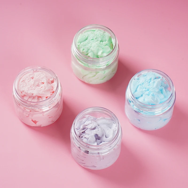 Индивидуальная торговая марка, Натуральный Сладкий красочный пузырьковый гель для душа, скраб для сахара, отшелушивающий скраб для взбивания, мыло для ванны