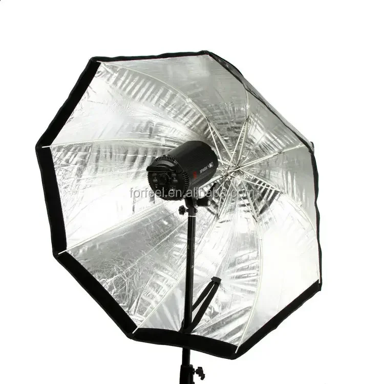 95cm/37.4in Octagon Studio Softbox Umbrella Reflector with Honeycomb Grid Carbon Fiber Bracket for Speedlite Flash Light