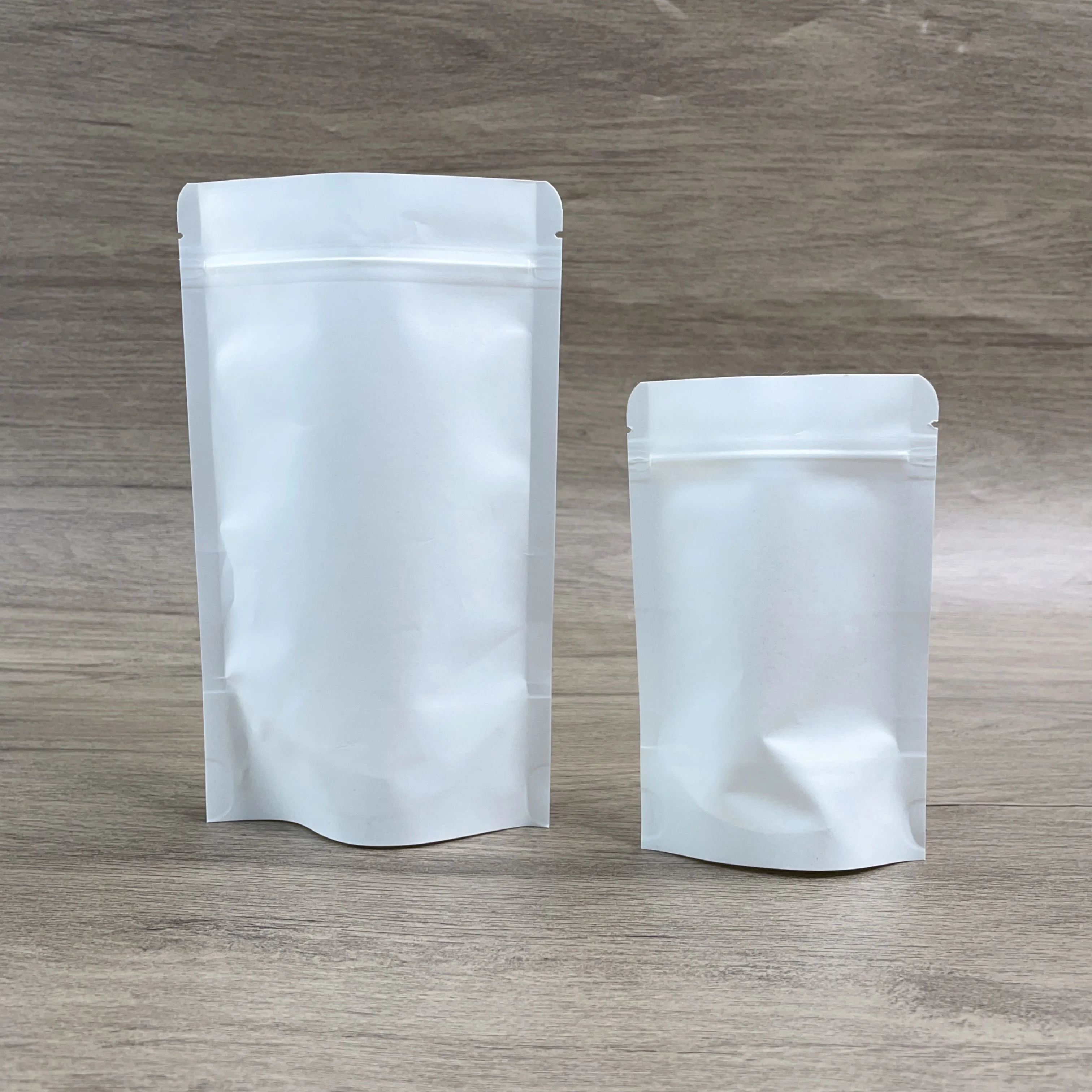 Custom logo clear window waterproof packaging compound bag snack rice grain storage zipper mylar bags with resealable zipper