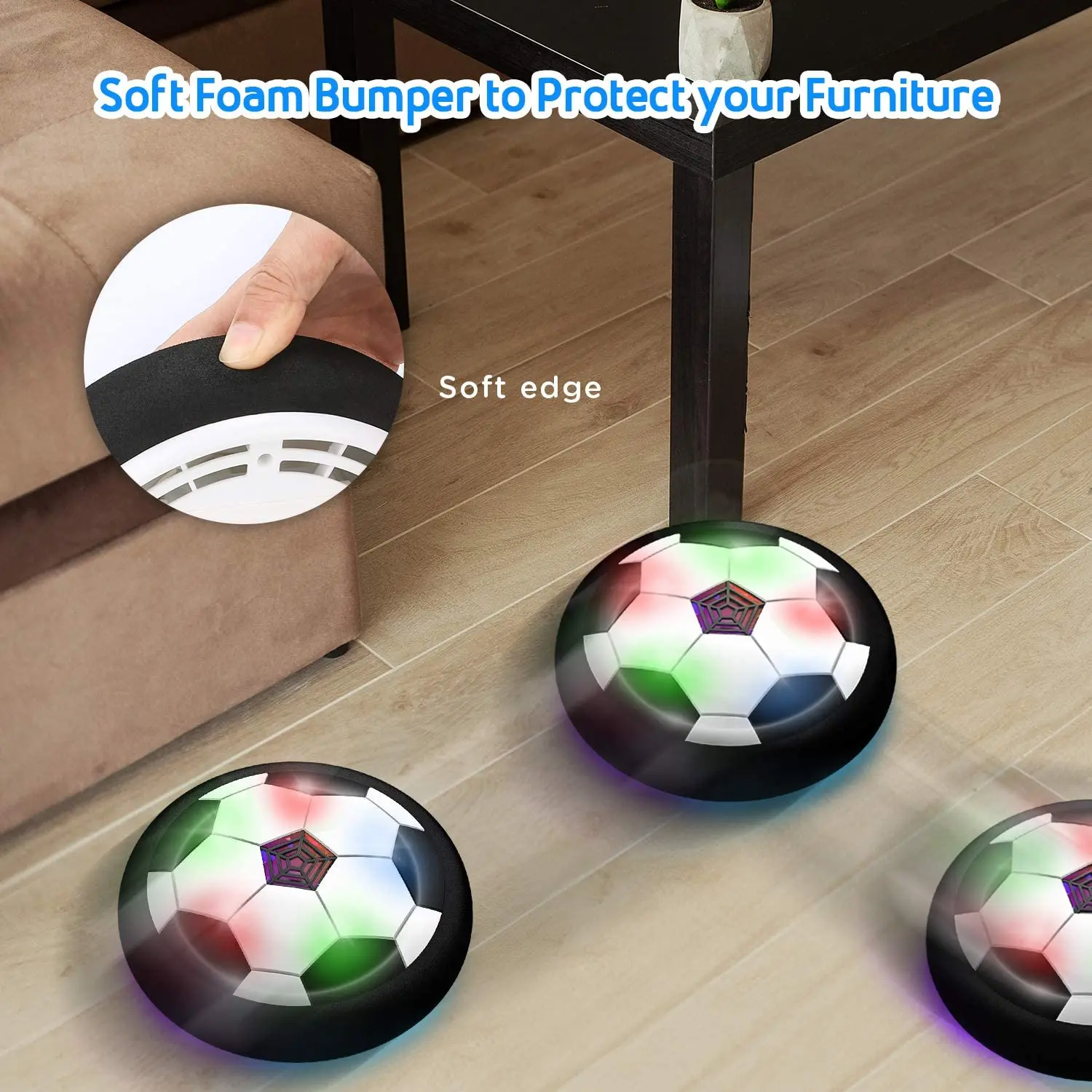 New Boy Toys Led Hover Soccer Ball Levitation Air Power Training Ball Playing Football Game Toy Balls