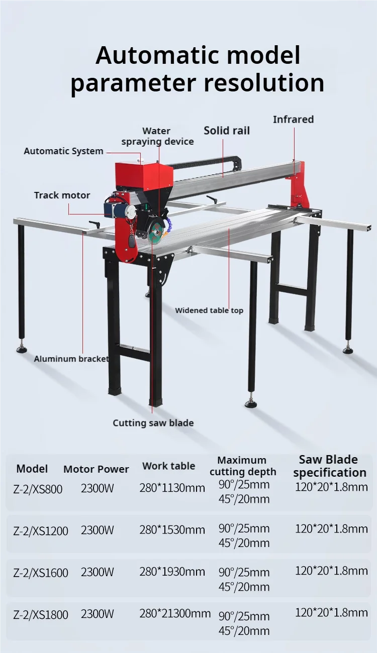 Wholesale 800mm Automatic Desktop Tile Cutting Machine Ceramic Granite Marble Water Knife Cutting High-quality Stone Tools