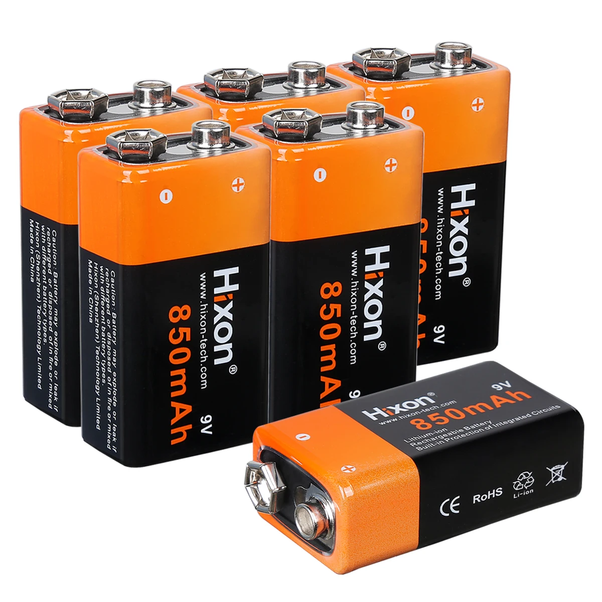 Hight Quality Low Price 9v usb recharge lithium ion rechargeable battery for metal detector