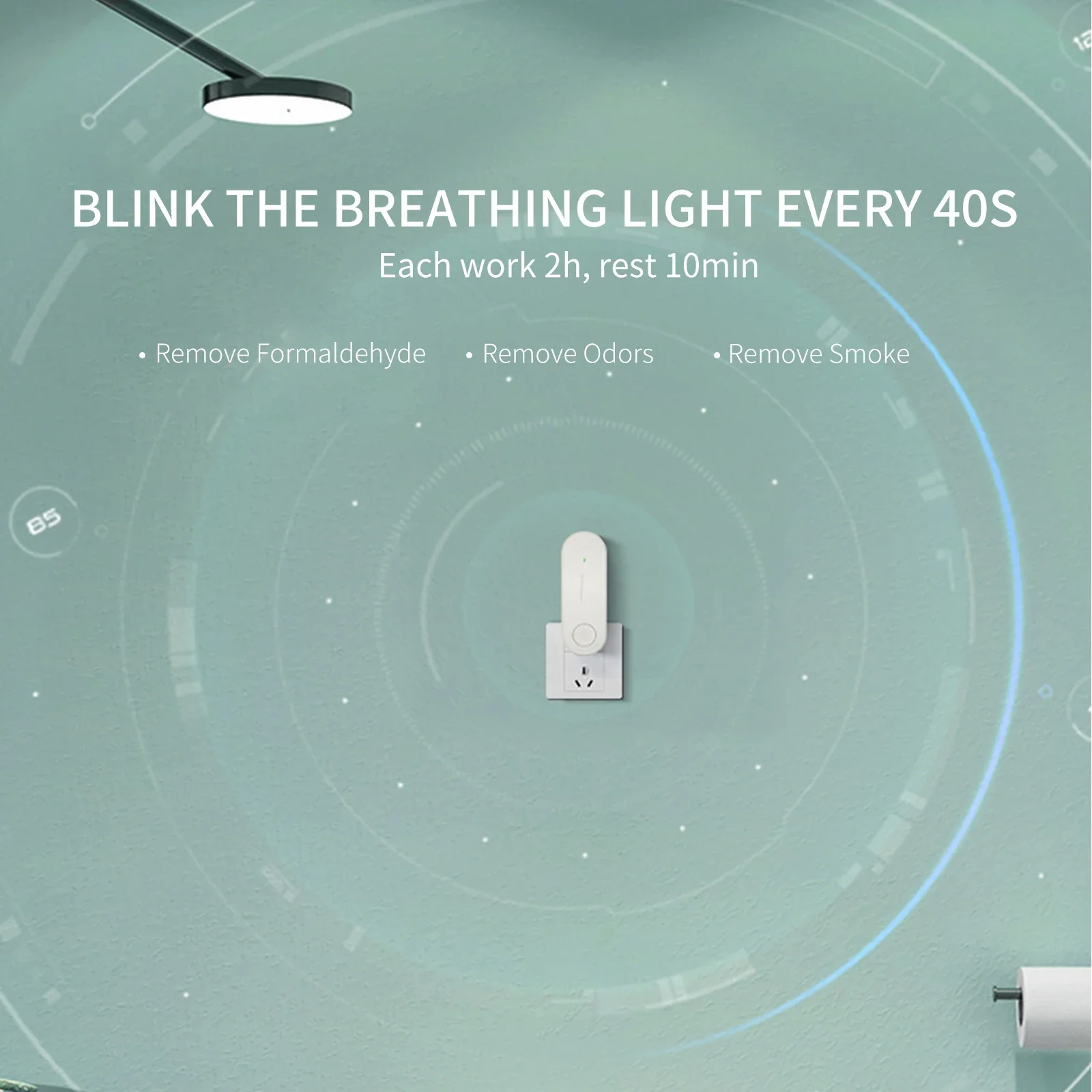 Portable Pet Deodorizer Home Air Purifier Negative Ion Generator For Toilet Cat Litter Box Cleaning Pet Odor Cleaning Supplies