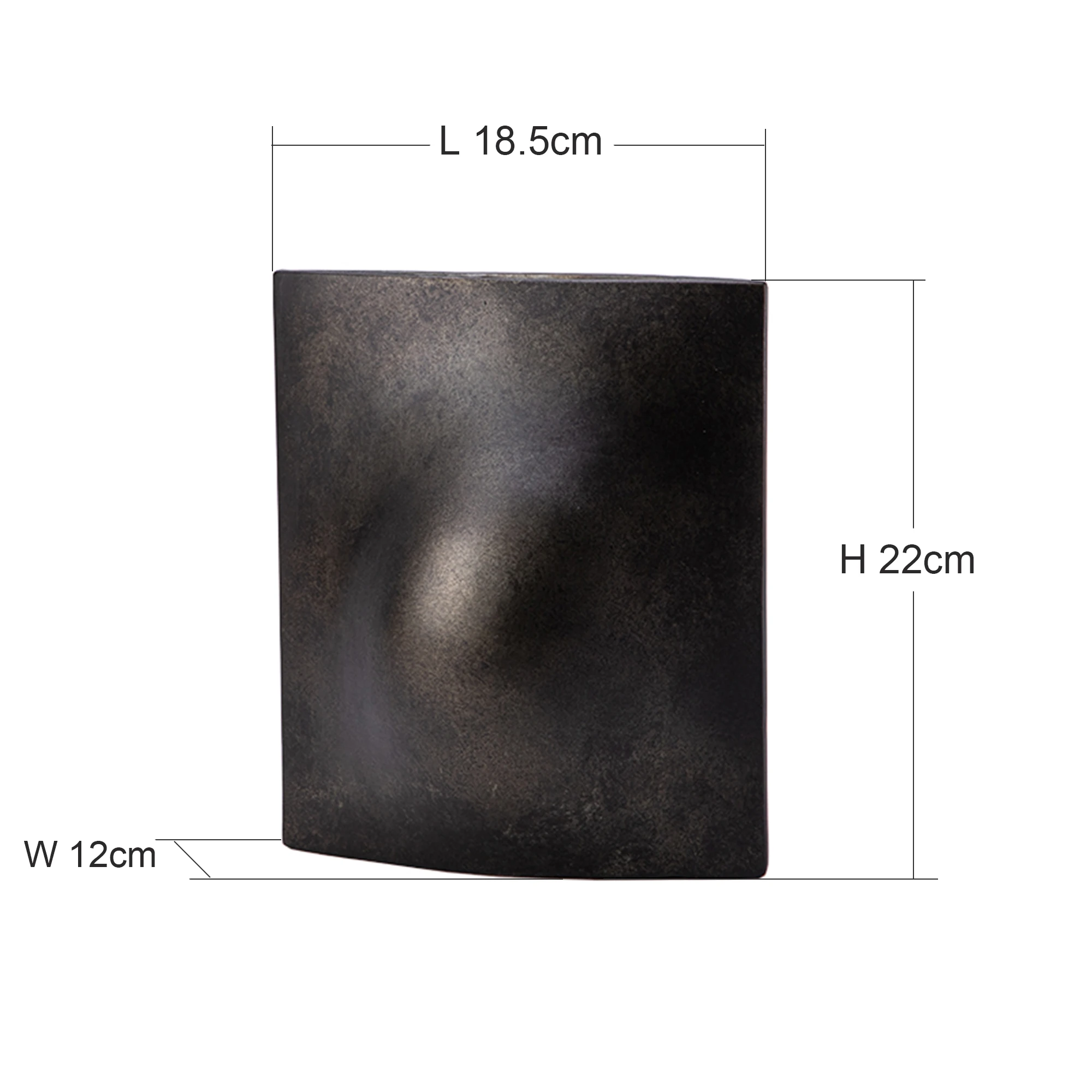 Antique bronze natual handmade artwork ceramic vase luxury decoration