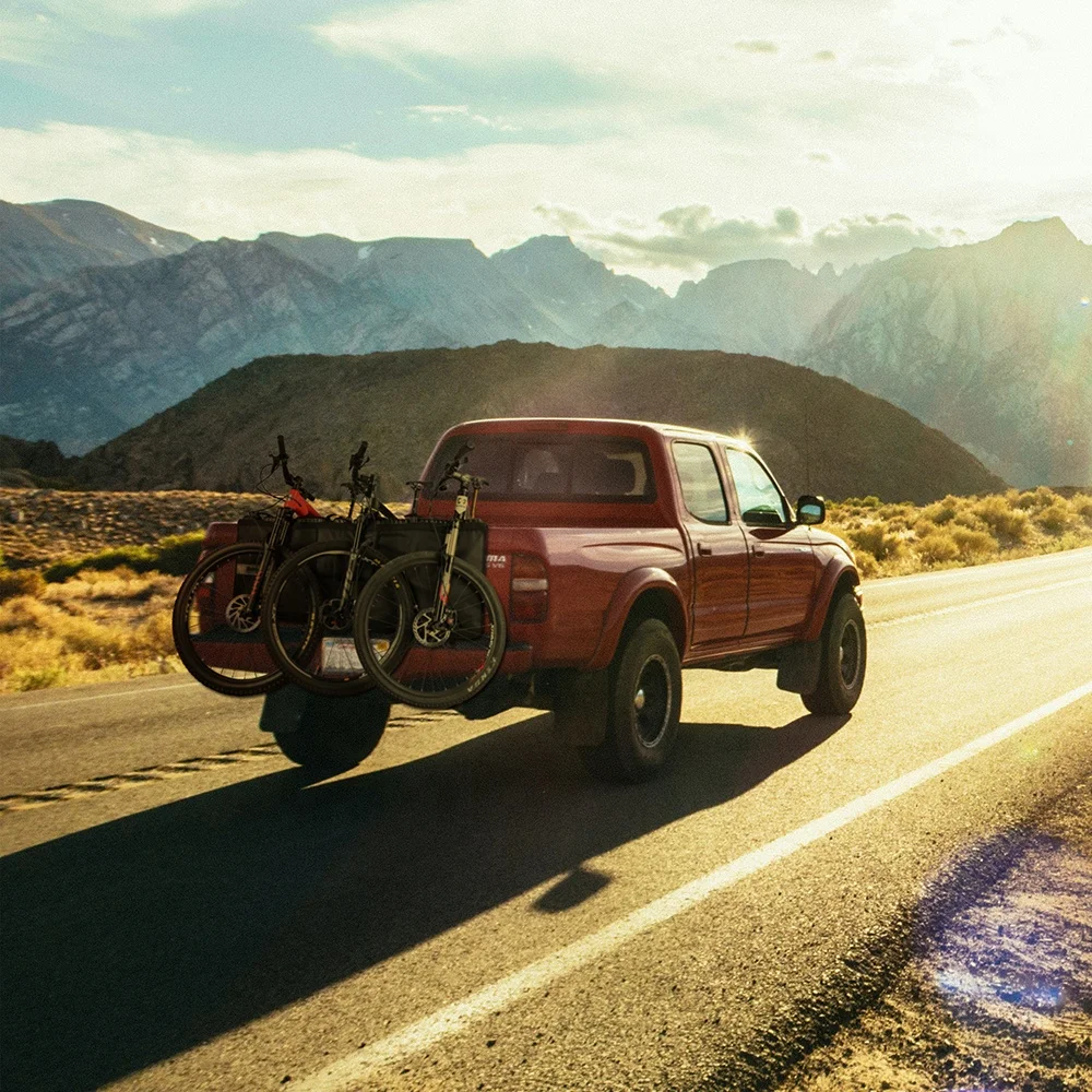 Rhinowalk Waterproof Pickup Truck Bed Tailgate Crash Pad Protector w/ 6 Bike Rack Straps