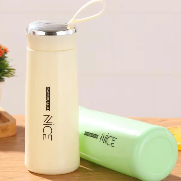 400ML Double Layered PP Glass Cup with Lid Gift for Any Activity Creative Student Business Advertising Water Cup