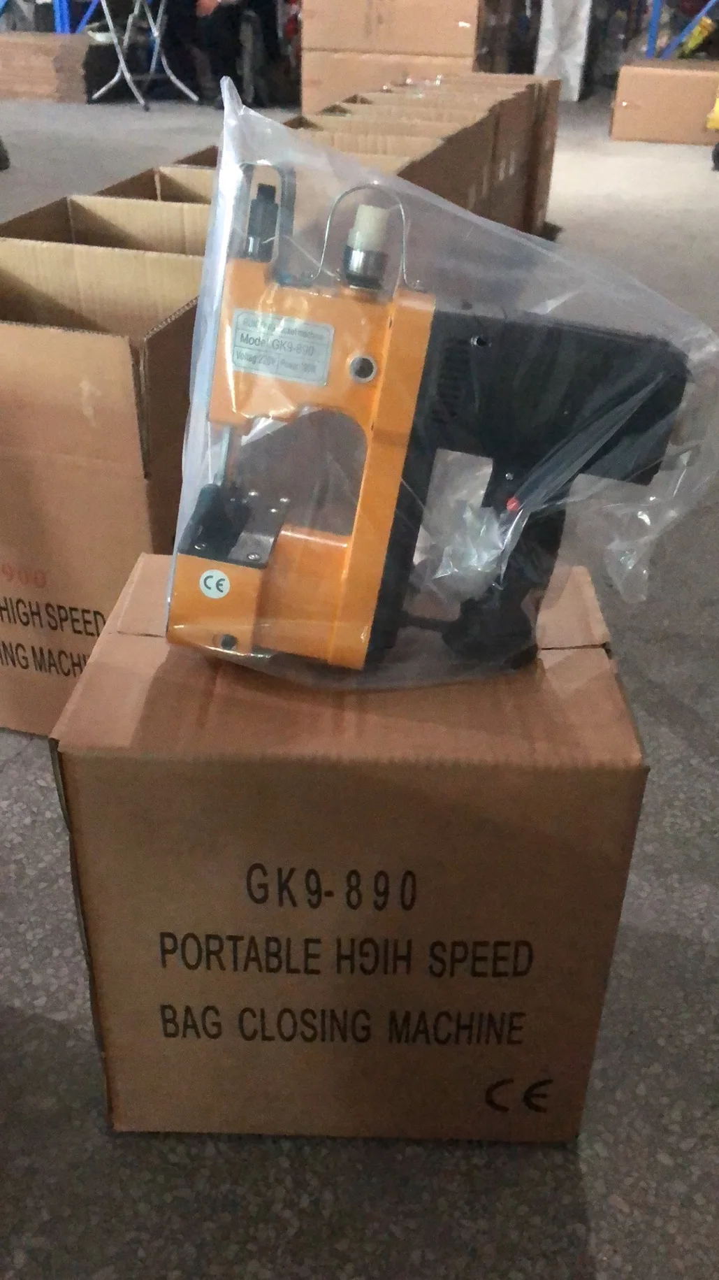 Портативный ручной 220V GK9-890 пакет мешок делая машину машина швейная для продажи