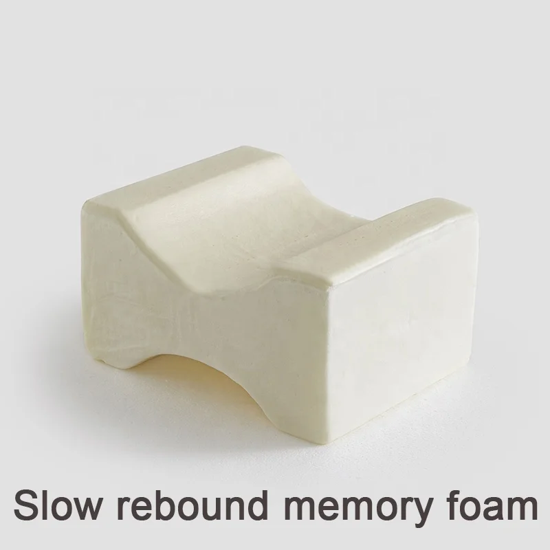 Memory foam posture tapered orthopaedic leg knee pillow for sleeping