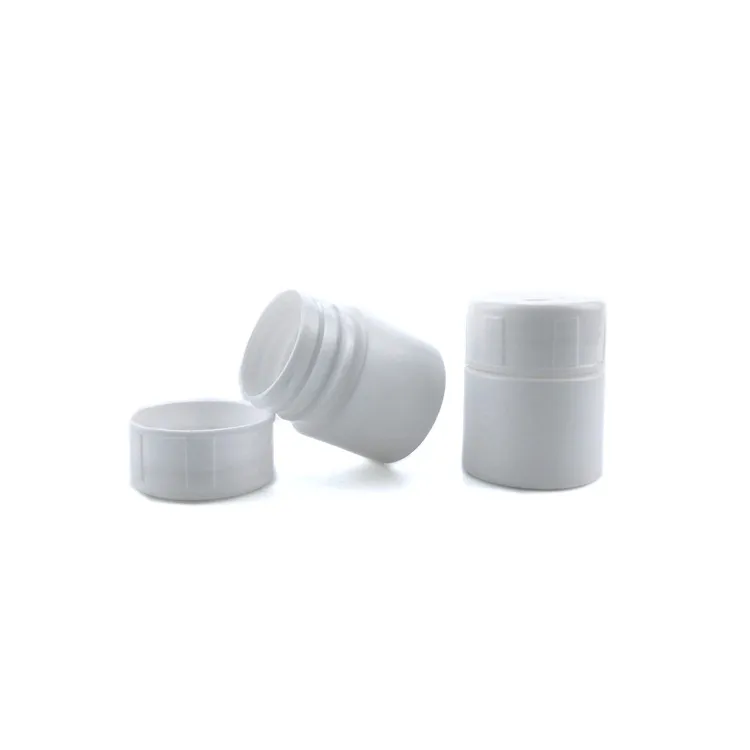 Empty  50ml 100ml Round White HDPE Capsules Tablets Bottle medicine tablets pill packaging bottles