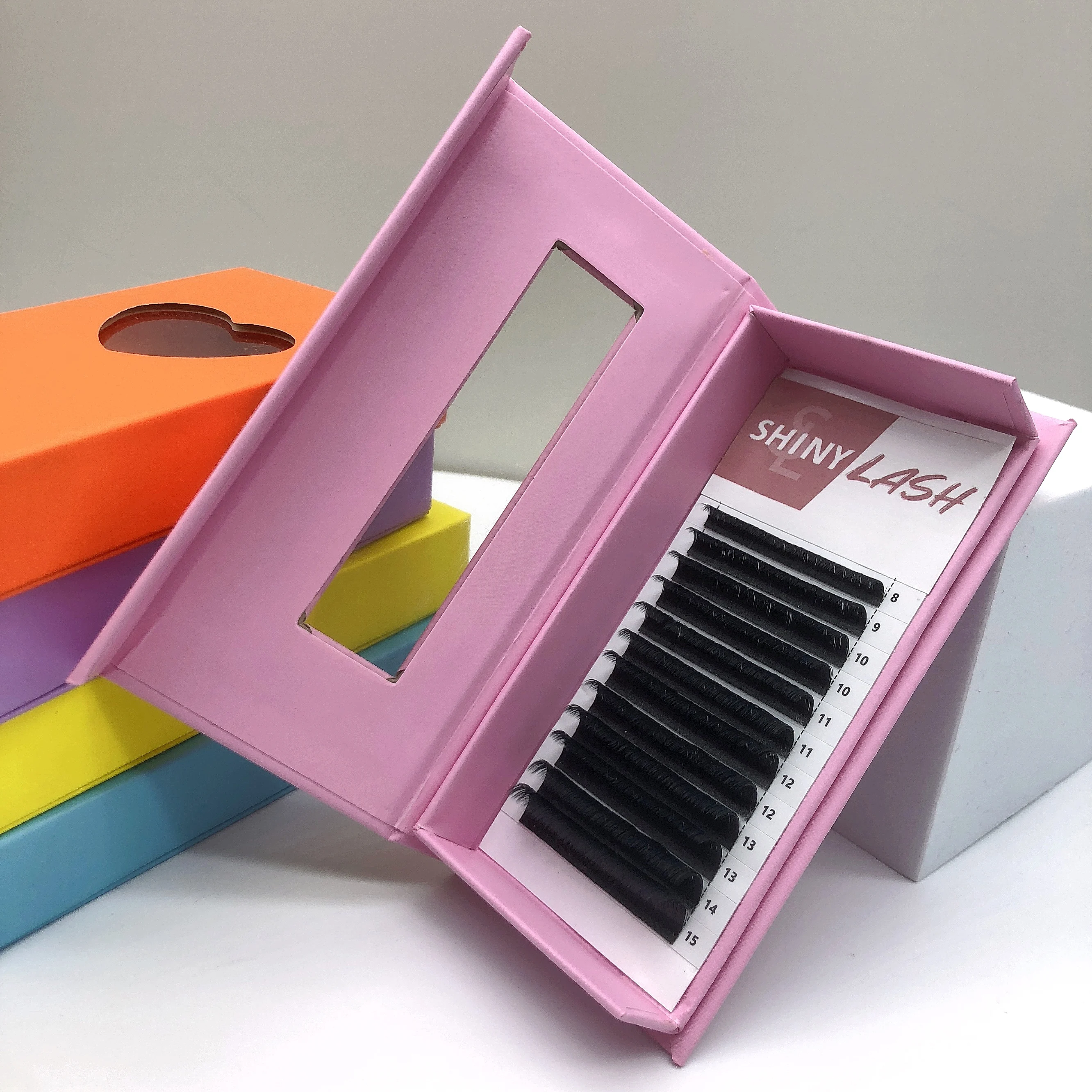 wholesale eyelash extension Matte Black volume individual eyelash extensions l curl private label cashmere lash extensions