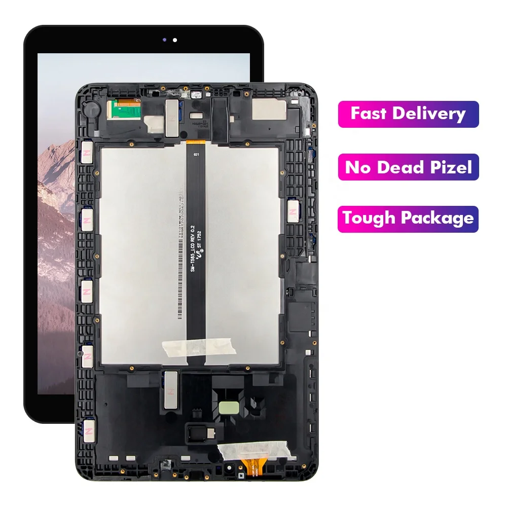 For Samsung Galaxy Tab A 10.1 2016 T580 T585 LCD Display For SAMSUNG TabA 10.1 P580 P585 Touch Screen Digitizer Assembly + Frame