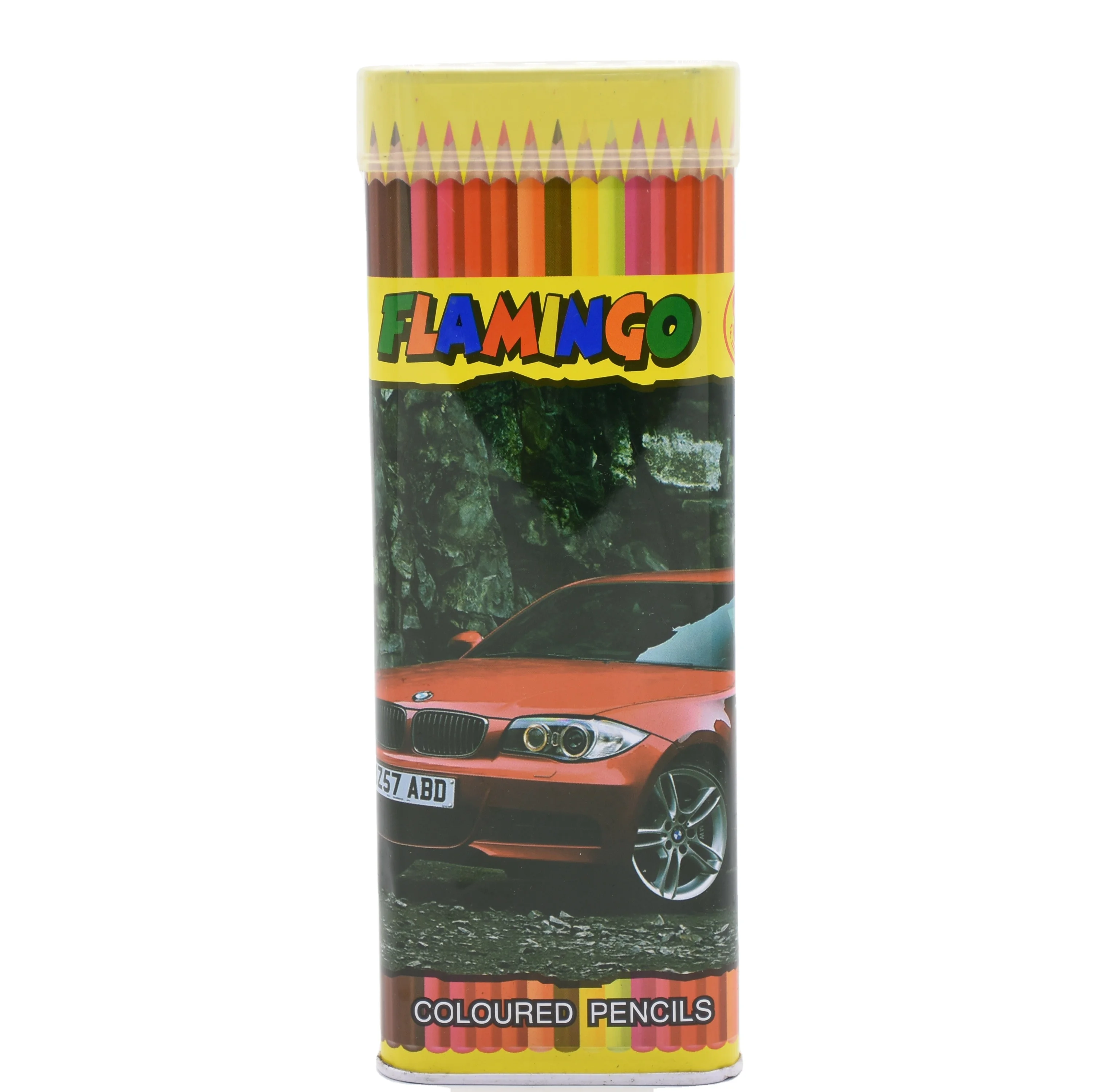 12color hexagon wood barrel wood box color pencil set for art drawing