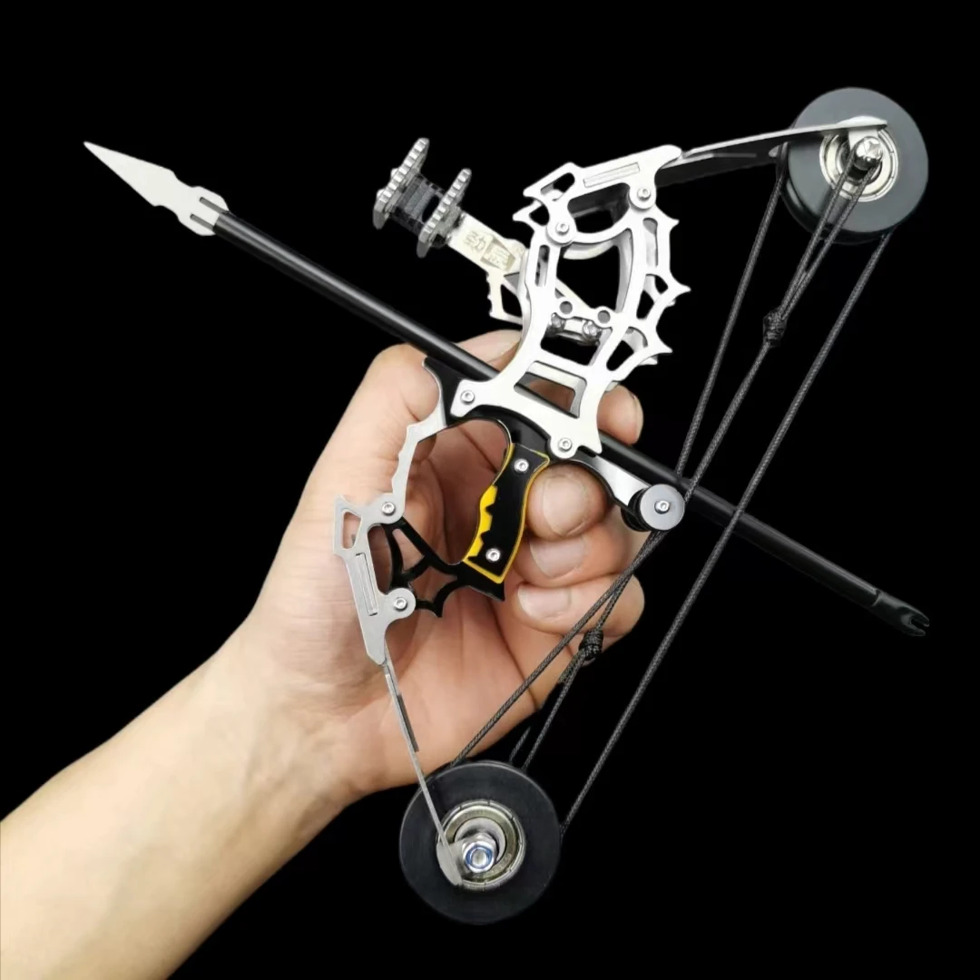 Hot selling mini compound bow indoor archery  small pulley bow