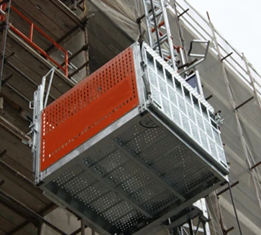  Open Top Construction Site Materials Lifting Elevator Rack Pinion Hoist transport platform elevator