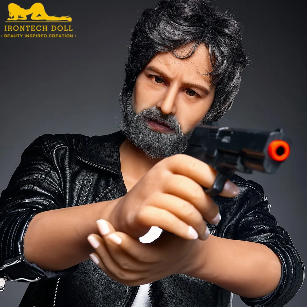 Factory Direct Supply Customized  IronTech 175cm old man with whisker sex doll TPE