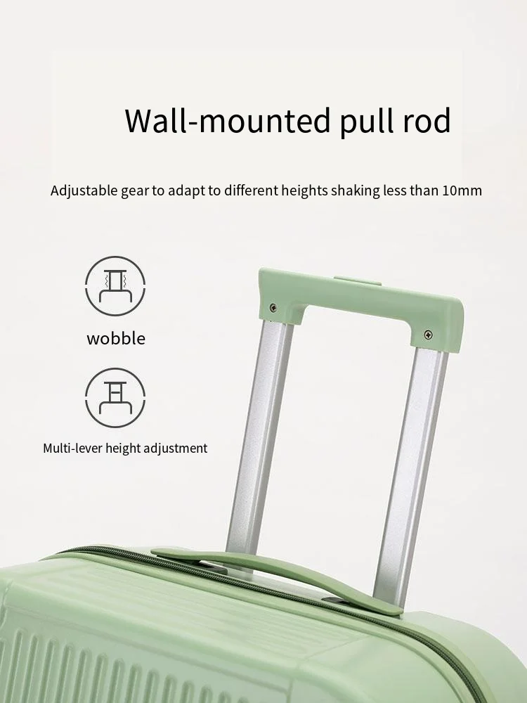 New Carryon Luggage ABS PC Trolley Travel Bags  Combination Lock Travelling Hard shell Spinner Suitcase With cup holder