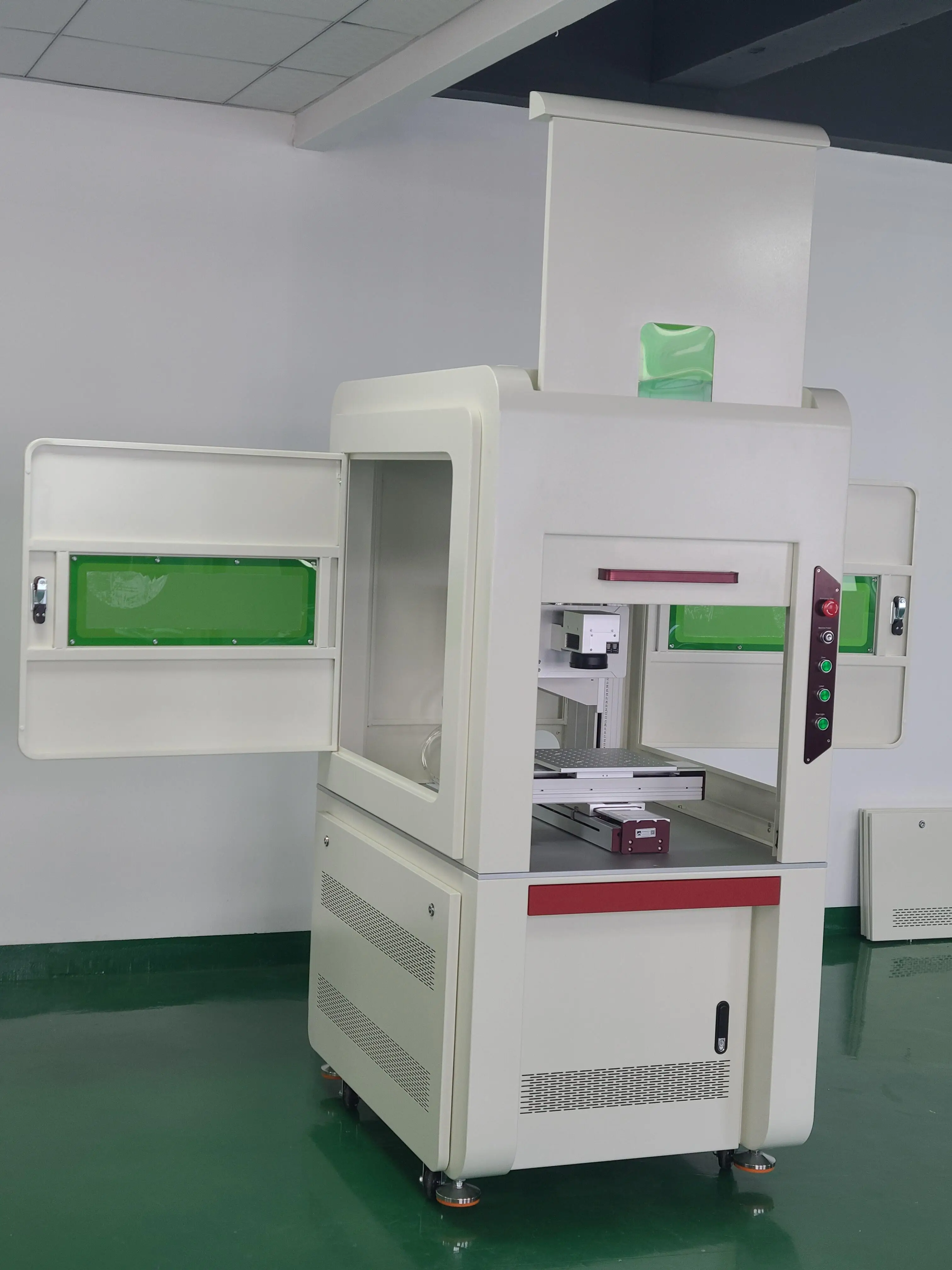 Jcz Brand 5W/10W/20W UV Fiber Laser Marking Machine Full-Enclosed UV Laser Printer Plastic Glass Metal DXF DST PLT DWG BMP