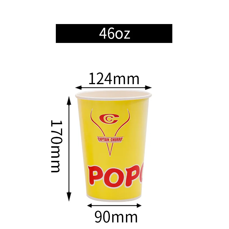 Custom wholesale disposable fast food packaging box fried chicken bucket thickened commercial family bucket popcorn bucket box