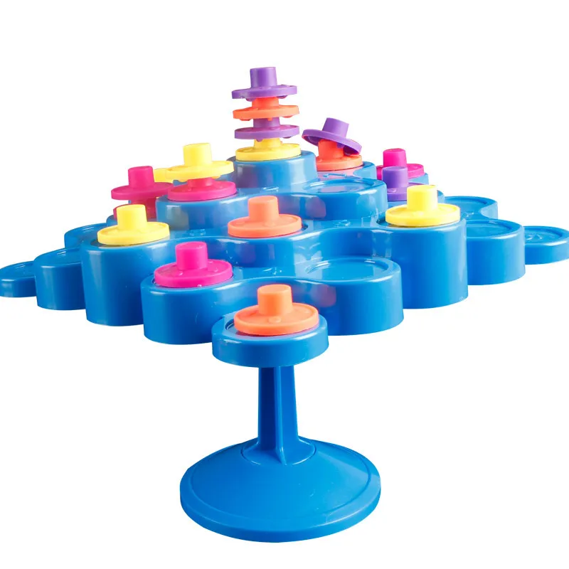 Wholesale table intelligent balance tree parent-child interaction custom board game stacking tower toy balance tree board kid
