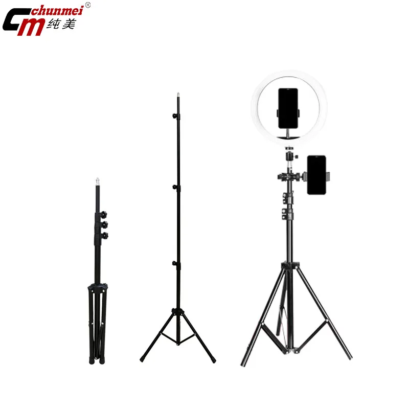 Профессиональная светодиодная кольцевая селфи-палка для видеосъемки штатив мобильного