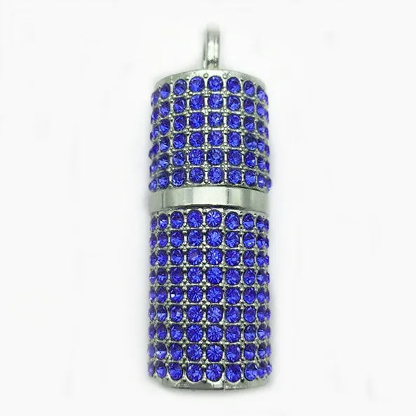 Bulk crystal 2gb lipstick usb flash drives on sale cheap metal perfume bottle usb memory storage