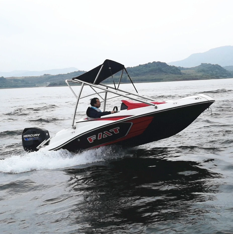 4 persons fiberglass hull speed boat