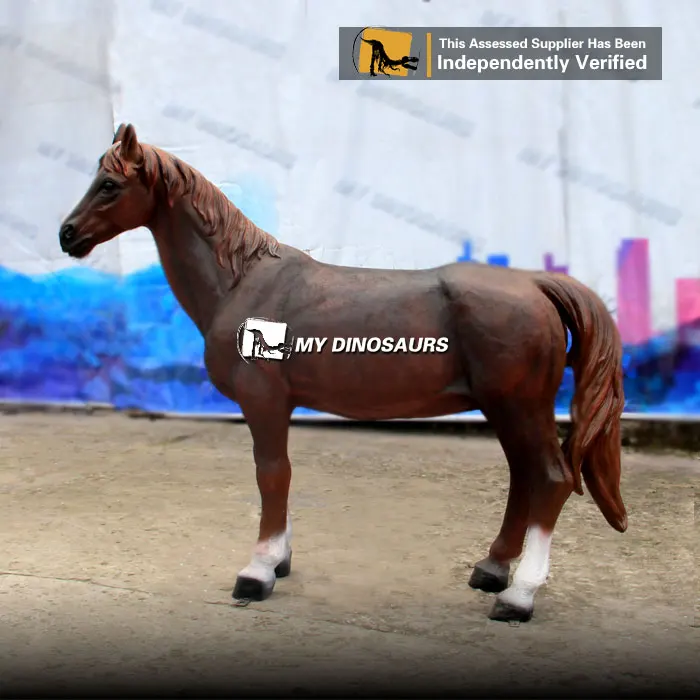 MY DINO AA-101 Kids Playground Amusement Life Size Fiberglass Horse