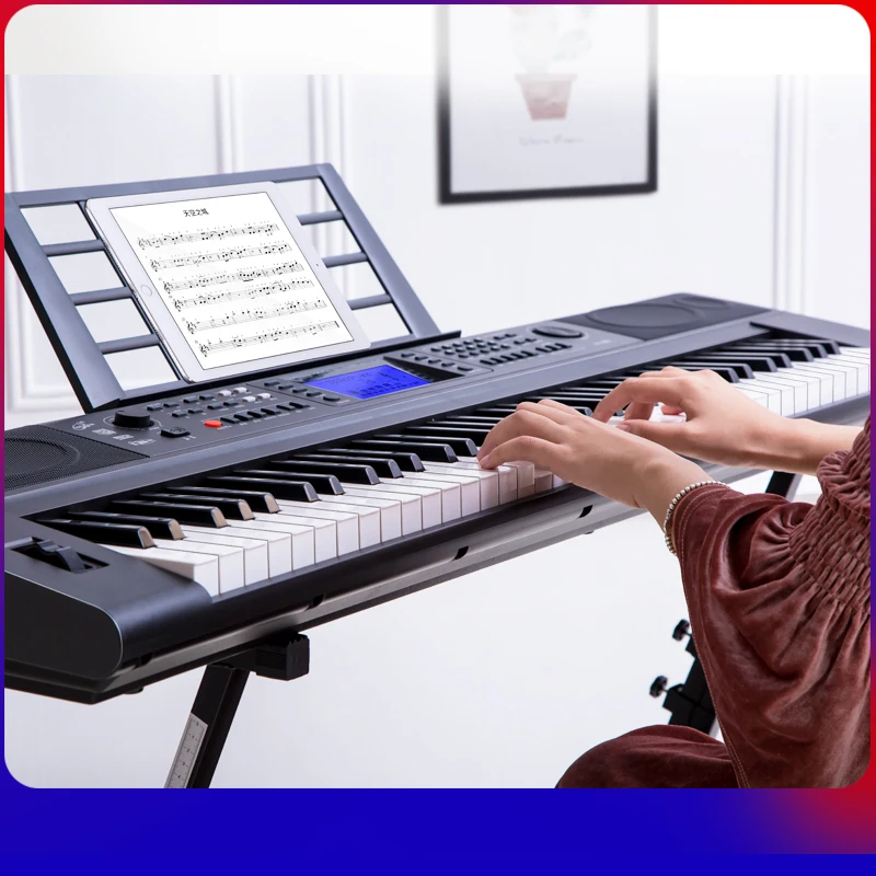  Цифровая клавиатура для пианино 73 клавиши игрушка midi электронный орган 968 детей клавиатуры музыкальное