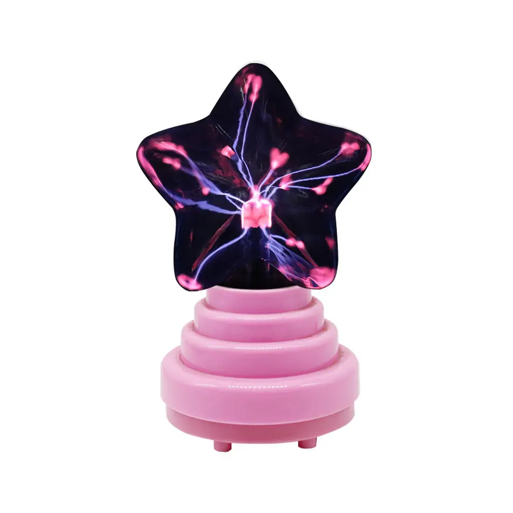 Wholesale Star Shape Crystal Light USB Magic Touch Sensitive Plasma Ball for Kids Christmas Gift Home Decor
