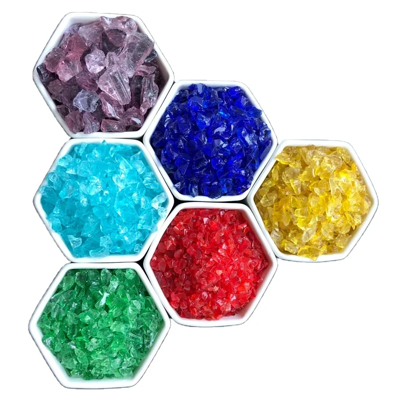 wholesale recycled colored decorative wedding vase filler glass sand for sand ceremony art bowl decor