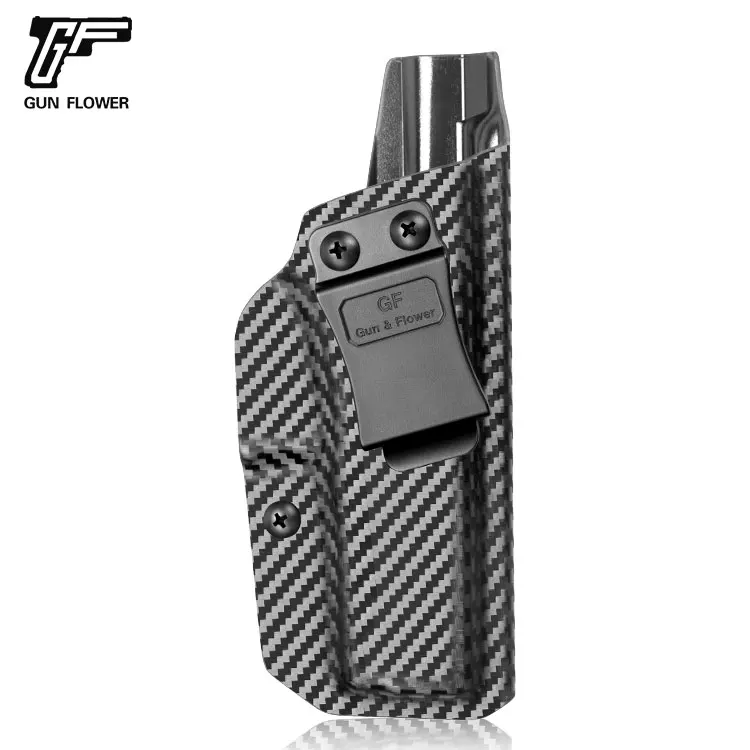 IWB Carbon Fiber Kydex Holster for daily concealed security carry available for various models