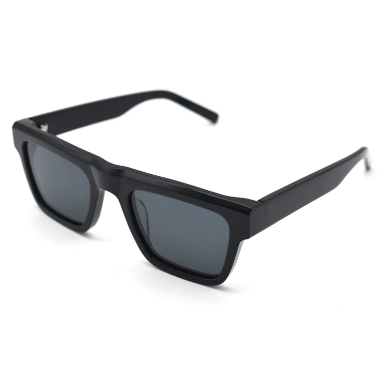 large classic vintage men driving rectangular square acetate frame premium polarized lens sunglasses mens