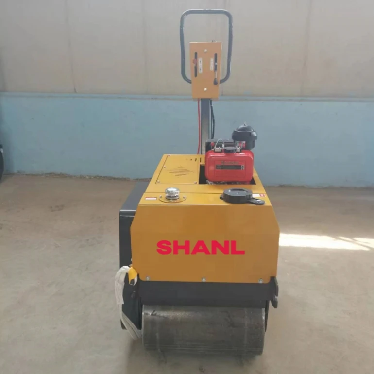 Manufacturer Factory Price Mini Road Roller 0.5 Ton Walk Behind Double Drum Vibratory Roller