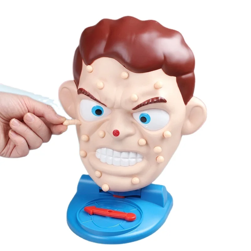 Prank Crazy Pimples Simulate Face Squeeze Acne multi-person interaction Board Game Toy for Kids Adults Decompression