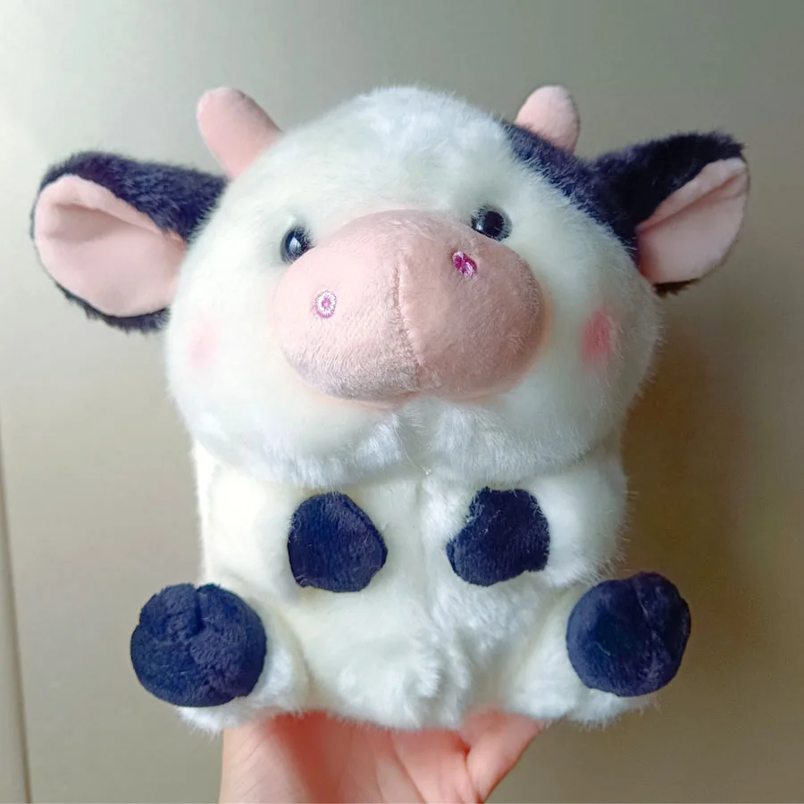 Wholesale In Stock Cute Cow Plush Toys for Children Gifts Custom Dairy Cattle Plushie Stuffed Doll Juguetes de peluche de vaca