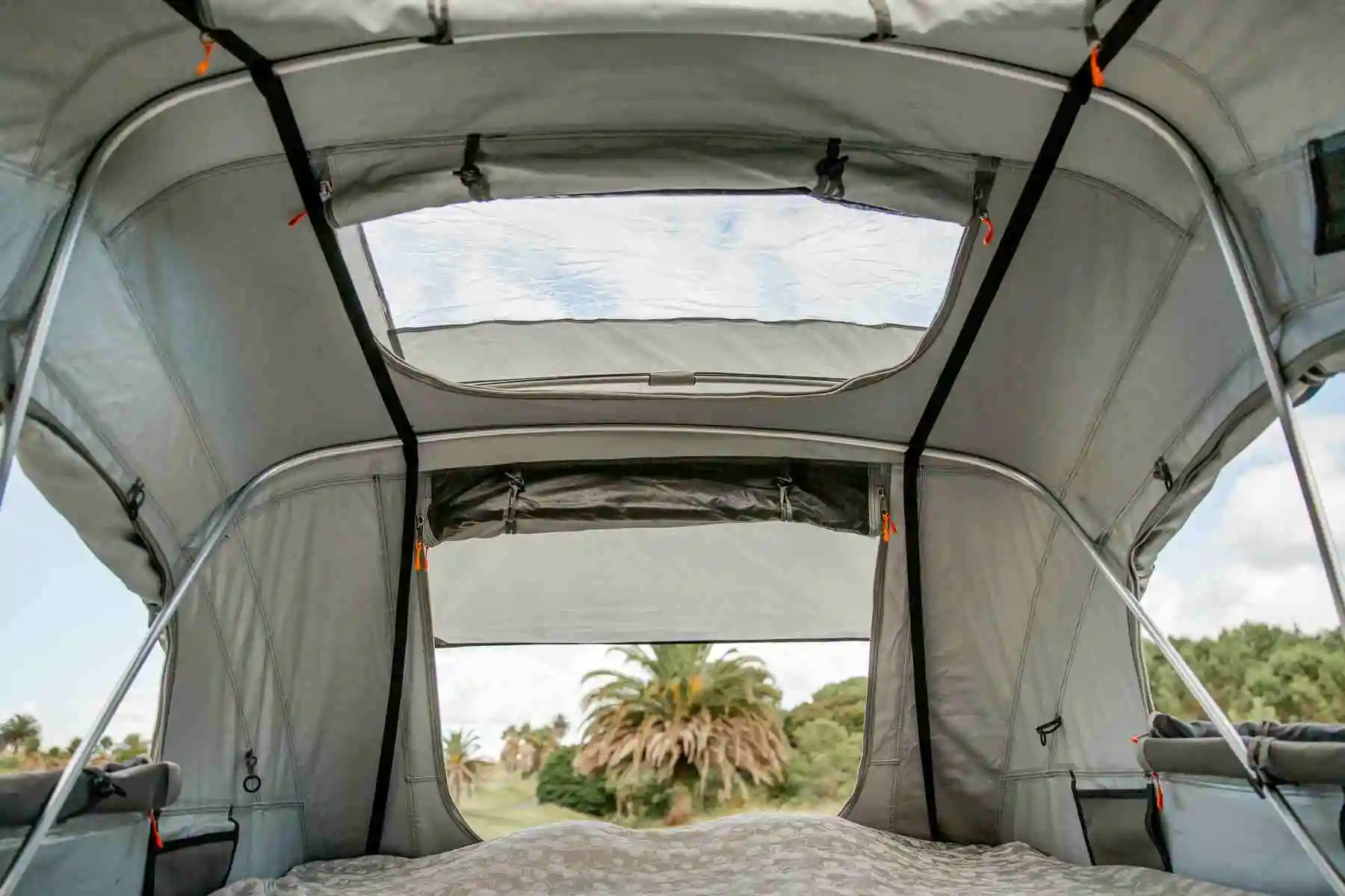 SUV Outdoor Folding Roof Top Tent Car Soft Cover Rooftop Tents for SUV Camping