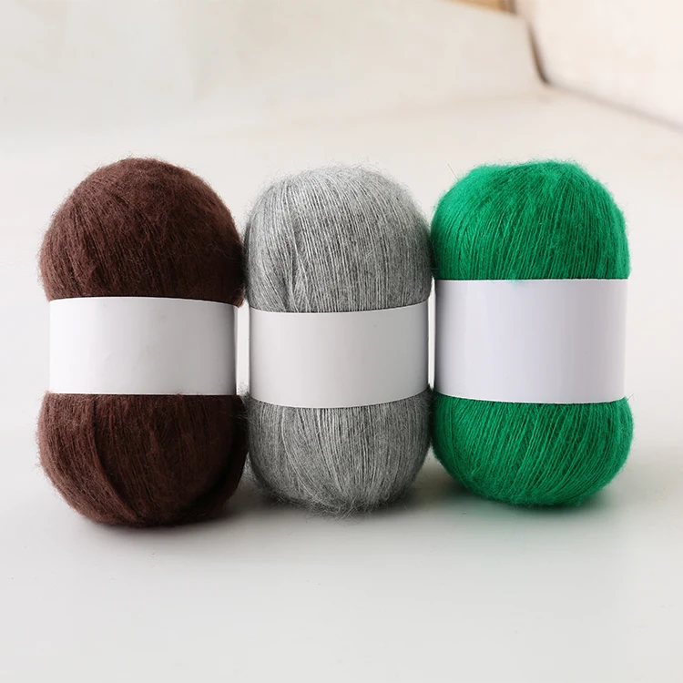 
mohair yarn crochet Skin-friendly baby wool yarn for knitting sweater shawl 