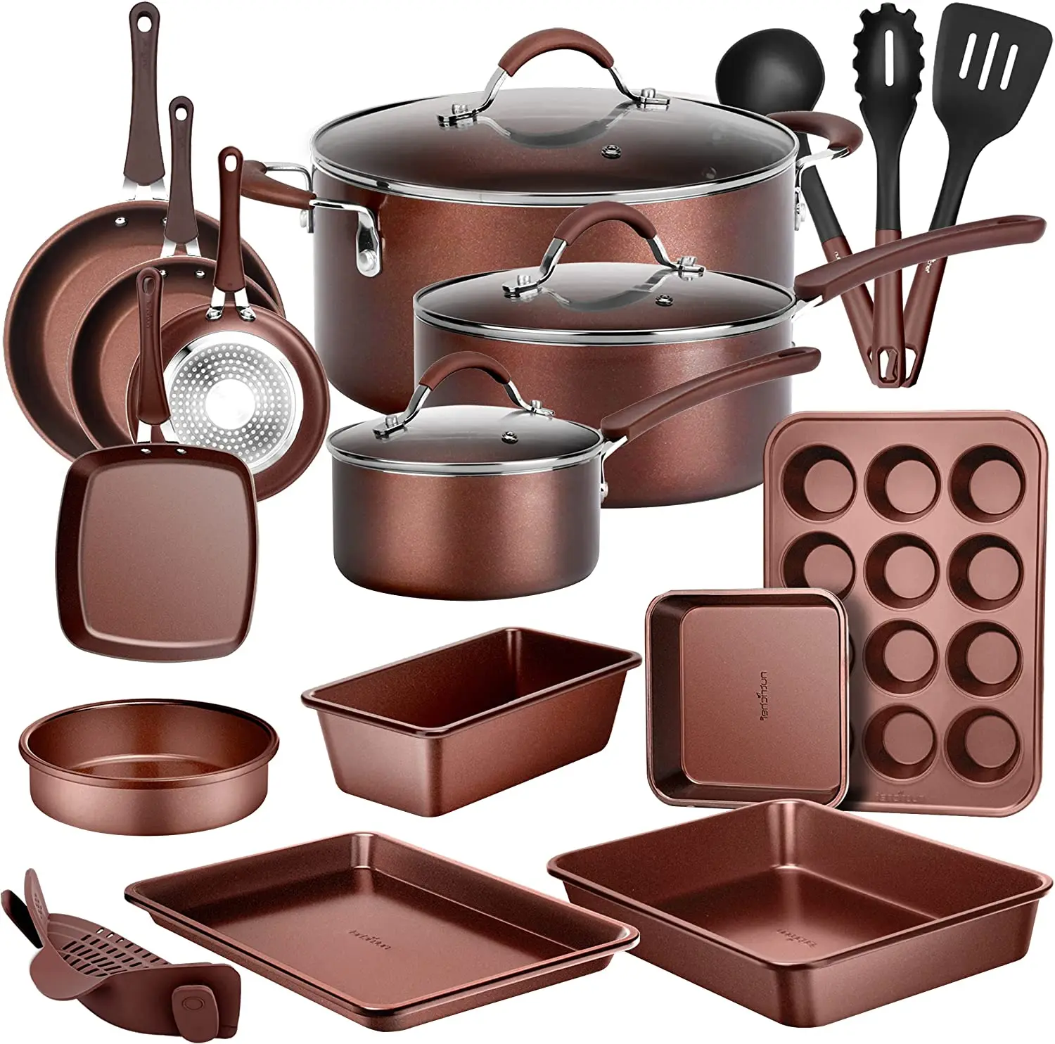 cookware sets wholesale 20 pcs iron kitchen pots and pans non stick cast iron ware cooking