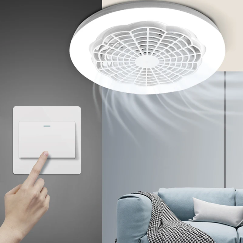 Blueswift smart fan lamp brightness and wind speed intelligent control led ceiling fan light