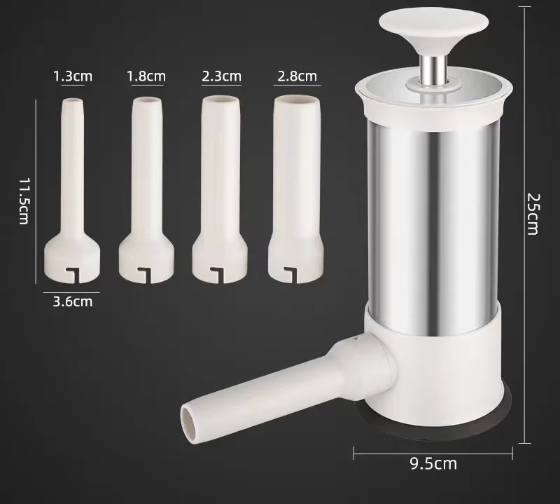 Household Sausage Stuffers Homemade Sausage Maker Tool Fast Sausage Filling,With 4 Stuffing Tubes