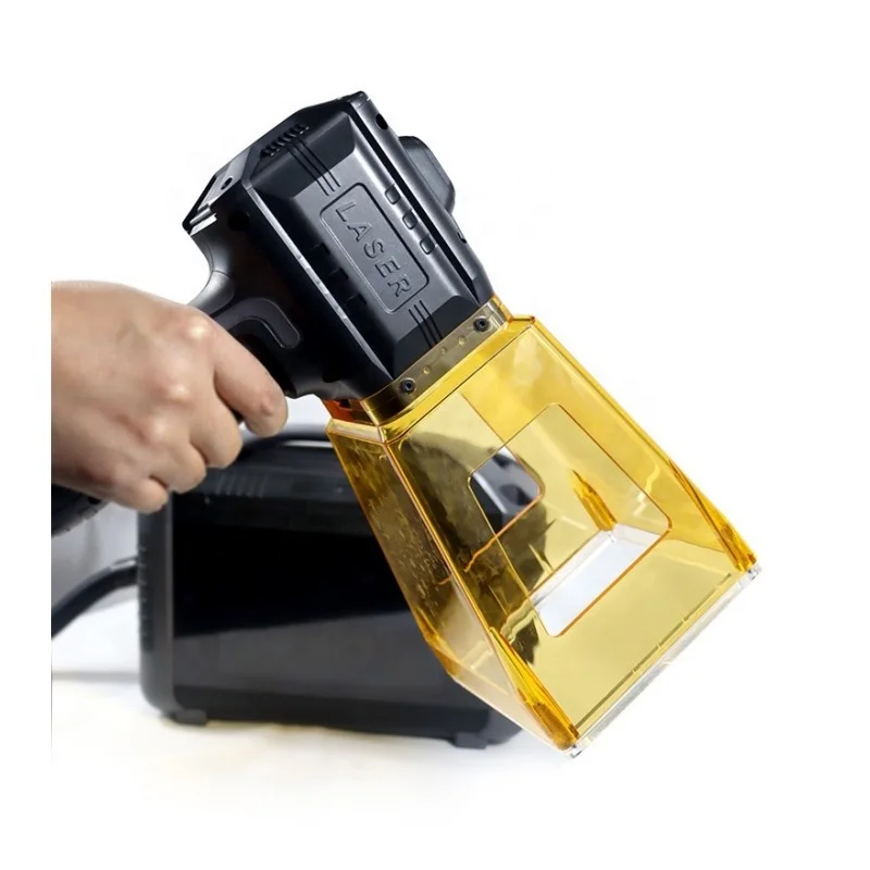 With battery touchscreens Handheld Protective cover 20W 30W 50W Fiber  laser marking machine metal plastic engraver